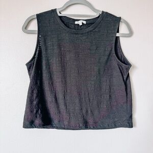 Z Supply Black Sleeveless Cropped Tank Size Small